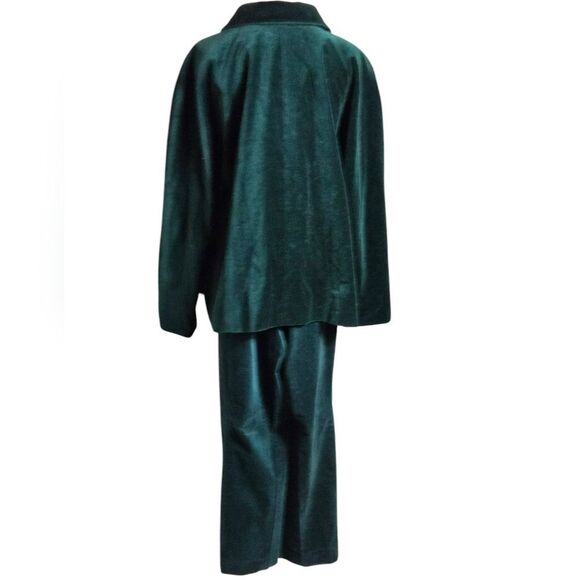Talbots Green Velvet Blazer and Pants Plus Size See Description - Picture 4 of 11